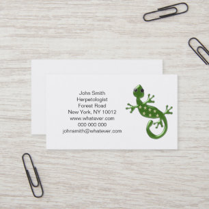 Tarjeta De Visita Lagarto Gecko