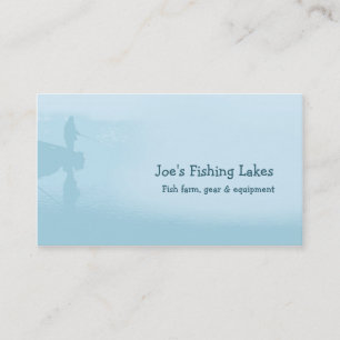 Tarjeta De Visita Lago fishing