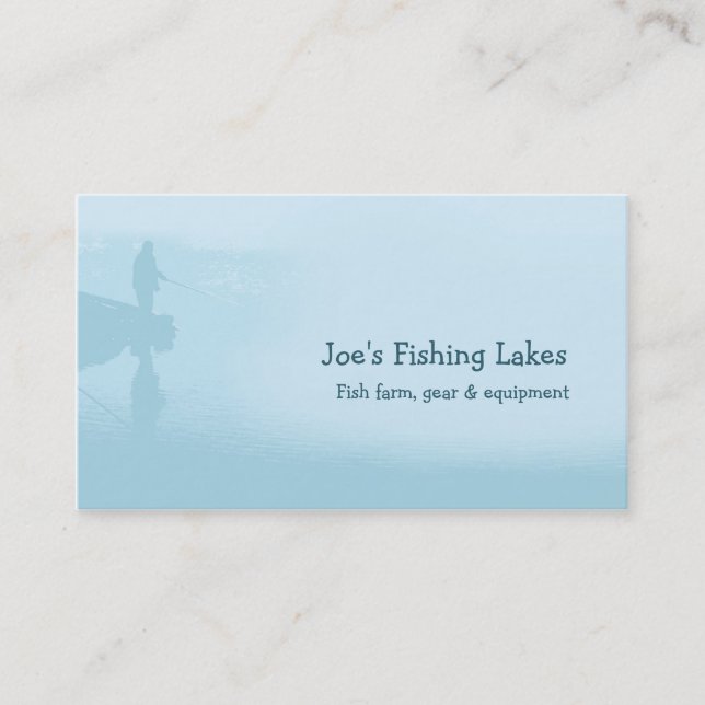 Tarjeta De Visita Lago fishing (Anverso)