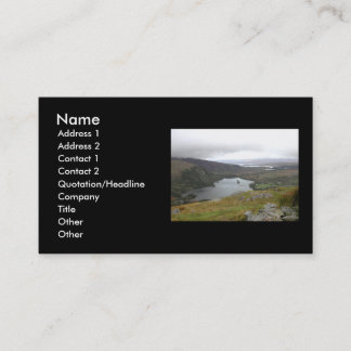 Tarjeta De Visita Lago Glanmore de Healy Pass Irlanda.