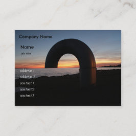 Tarjeta De Visita Lago Kingston, puesta de sol de Ontario.