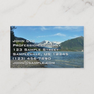 Tarjeta De Visita Lago Mendenhall en Juneau Alaska