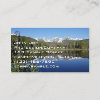 Tarjeta De Visita Lago Sprague I en el Parque Nacional Montañas Roco
