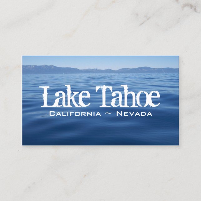 Tarjeta De Visita Lago Tahoe (Anverso)