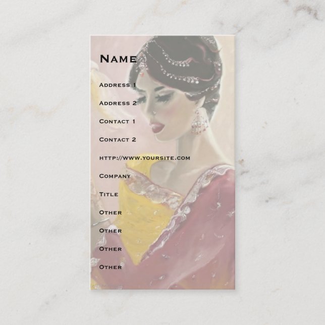 Tarjeta De Visita ¡Lalima, soñando! (Anverso)