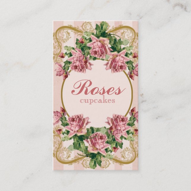 Tarjeta de visita lamentable de los rosas del (Anverso)