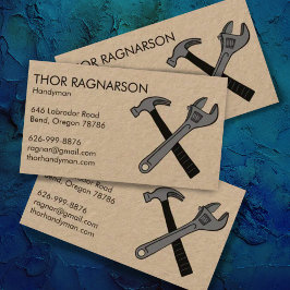 Tarjeta De Visita Lámpara de construcción de la reparación del maniq