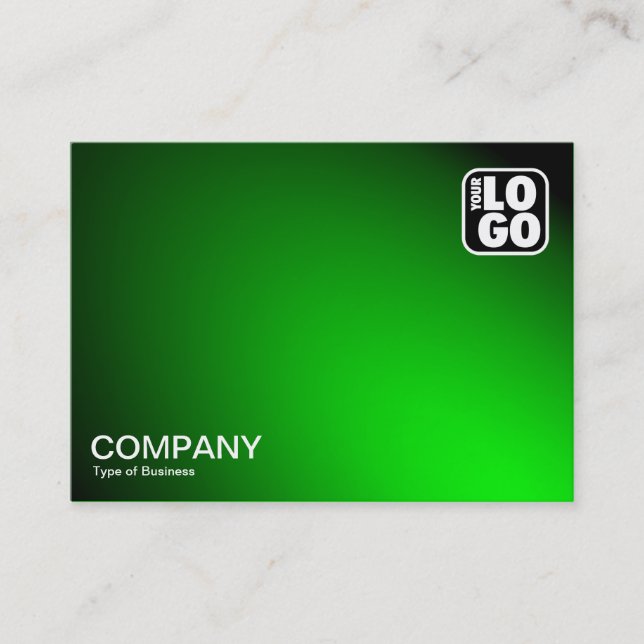 Tarjeta De Visita Lámpara puntual Iluminada - Verde (Anverso)