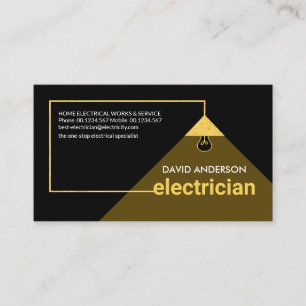 Tarjeta De Visita Lámparas de cable de alimentación de electrodo de