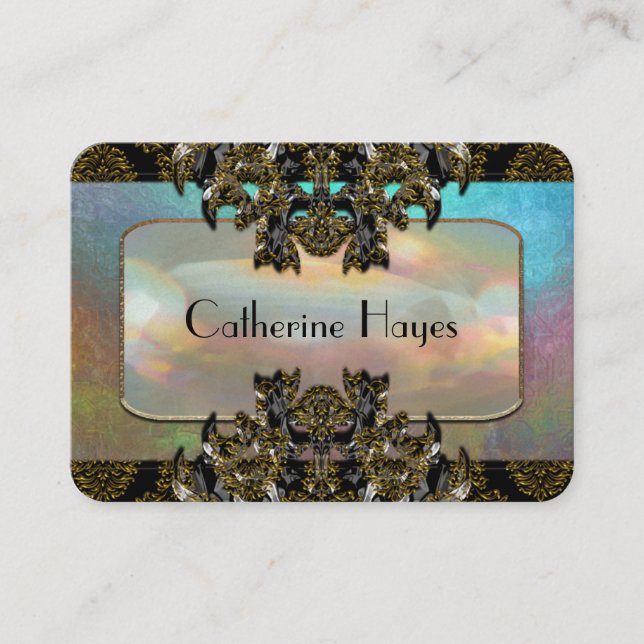 Tarjeta De Visita Landon Moda Margot Elegante Profesional (Anverso)