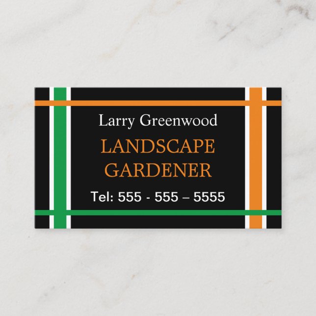 Tarjeta de visita Landscape Gardener (Anverso)