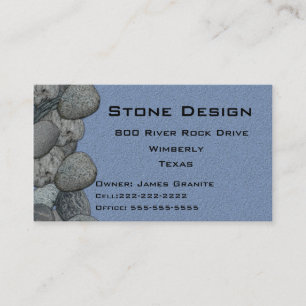 Tarjeta De Visita Landscape/Stone Mason Business