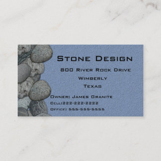 Tarjeta De Visita Landscape/Stone Mason Business