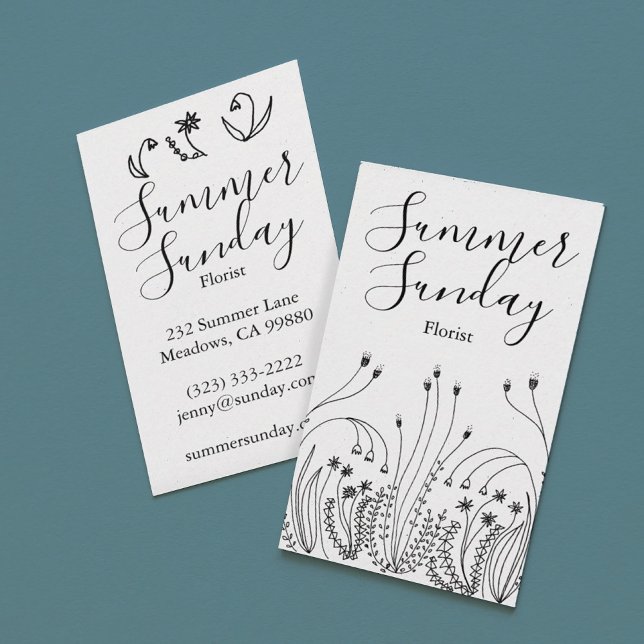 Tarjeta De Visita Landscaper artístico de Garden Line (Subido por el creador)