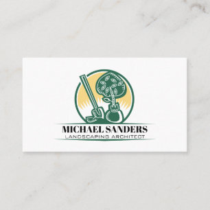 Tarjeta De Visita Landscaper   Plantar un árbol