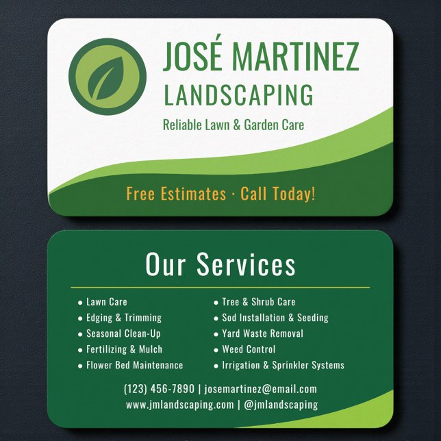 Tarjeta De Visita Landscaping (Subido por el creador)