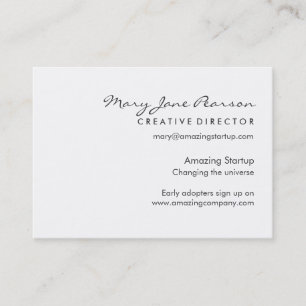 Tarjeta De Visita Lanzamiento de lanzamiento moderno, elegante y