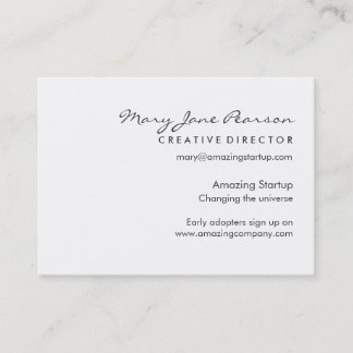 Tarjeta De Visita Lanzamiento de lanzamiento moderno, elegante y