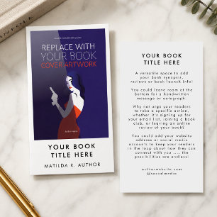 Tarjeta De Visita Lanzamiento del libro Material gráfico promocion