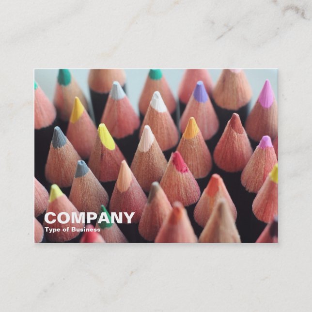 Tarjeta De Visita Lápices de Colores (Anverso)