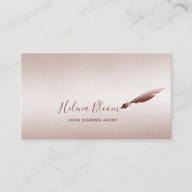 Tarjeta De Visita Lápiz extraíble del agente de firma de préstamos n (Anverso)