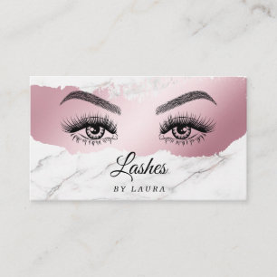 Tarjeta De Visita Larga extensión Lash Artista maquillaje Hermoso Oj