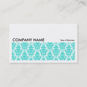 Tarjeta De Visita Larga imagen 0115 - Modelo Aqua Damask
