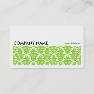 Tarjeta De Visita Larga imagen 0128 - Damasco verde marciano