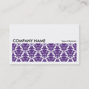 Tarjeta De Visita Larga imagen 0137 - Deep Purple Damask