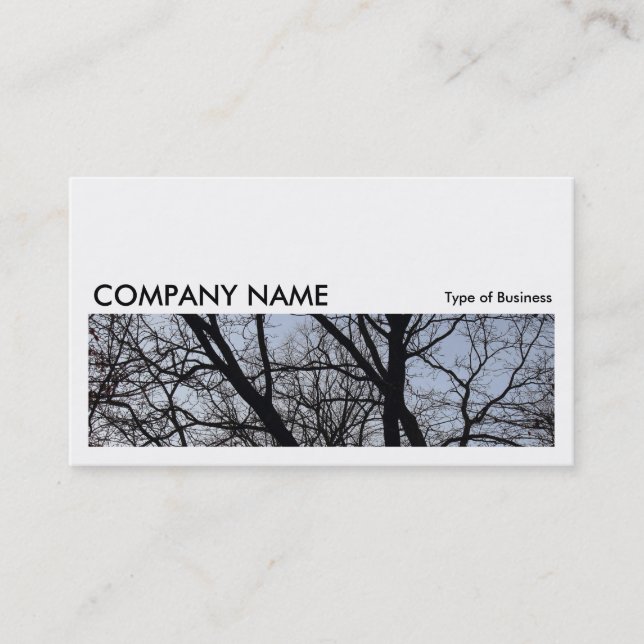 Tarjeta De Visita Larga imagen 0161 - Ramas de silueta (Anverso)