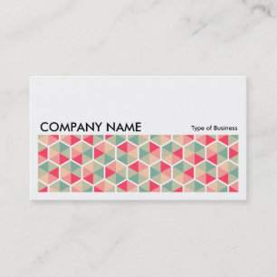 Tarjeta De Visita Larga imagen 0254 - Modelo de hexágono 04