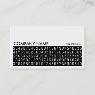 Tarjeta De Visita Larga imagen 0268 - Números al azar