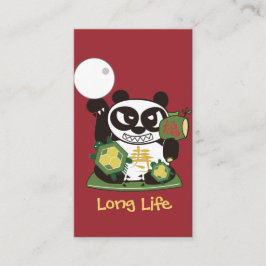 Tarjeta De Visita Larga vida Dios Panda Lucky Charm