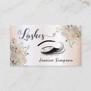 Tarjeta De Visita Largos y hermosos azotes moda elegante floral
