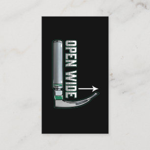 Tarjeta De Visita laringoscopio CRNA Anestesiólogo Intubación