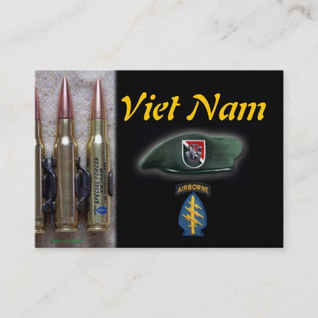 Tarjeta De Visita las 11mas fuerzas especiales de la boina verde (Anverso)