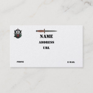 Tarjeta De Visita las 7mas fuerzas especiales revisan el remiendo