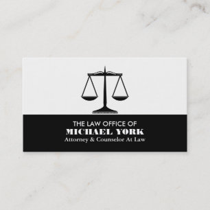 Tarjeta De Visita Las escalas de la justicia, el profesional jurídic