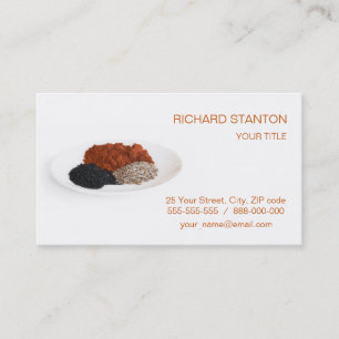 Tarjeta De Visita Las espigas en el plato