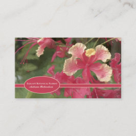 Tarjeta De Visita Las flores de color amarillo rosa elegantes person