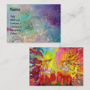 TARJETA DE VISITA LAS HADAS DEL AMANECER/DE LA MAGIA CHISPEAN EN