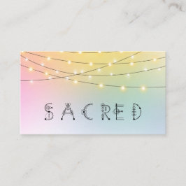 Tarjeta De Visita *~* Las luces de cadena de Pastel SACRED de Reiki 