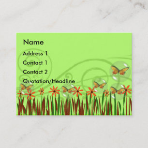 Tarjeta De Visita Las mariposas en una burbuja - Personalizadas