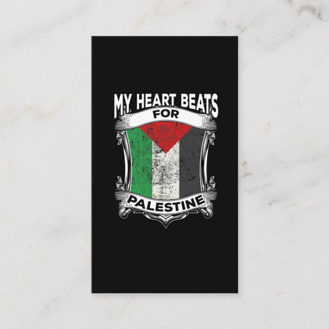 Tarjeta De Visita Las raíces palestinas de la paz en Gaza (Anverso)