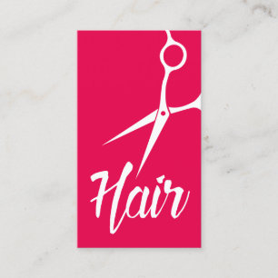 Tarjeta De Visita Las rosas fuertes del estilista simples Scissor