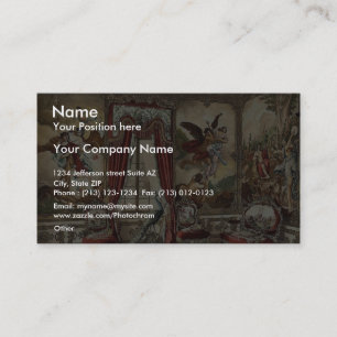 Tarjeta De Visita Las tapicerías del duende, castillo de Linderhof,