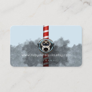 Tarjeta De Visita Las tijeras de pelo del salón de polo de Barber