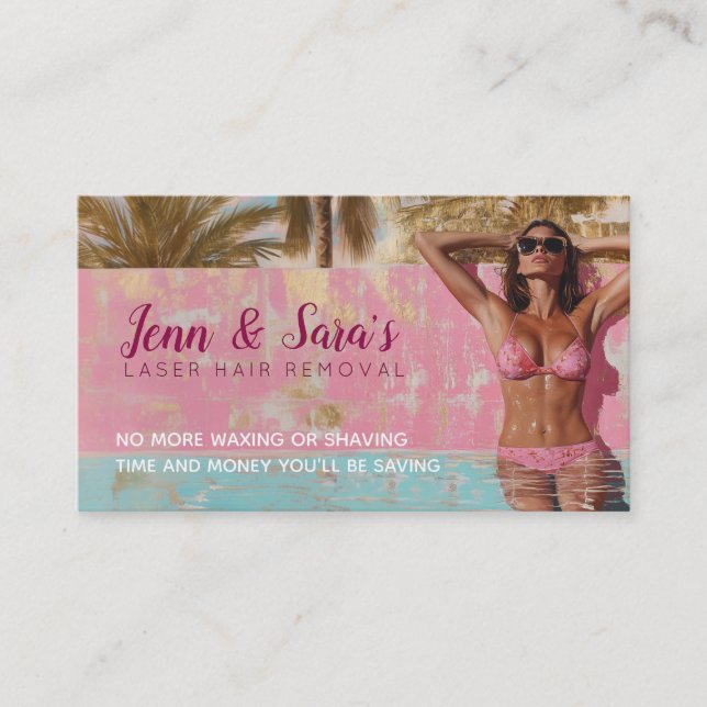 Tarjeta De Visita Laser Hair Removal business cards (Anverso)