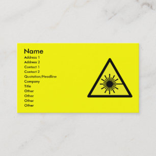 Tarjeta De Visita Laser_Radiation