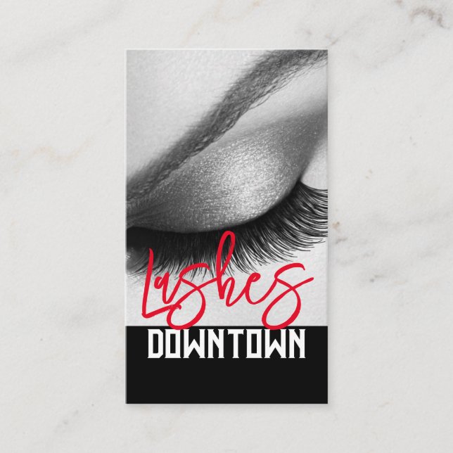 Tarjeta De Visita Lash Extensions Beauty Salon Business Card (Anverso)